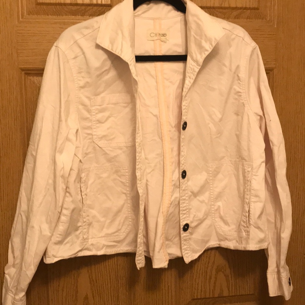 Flowy Anthropologie blush jacket